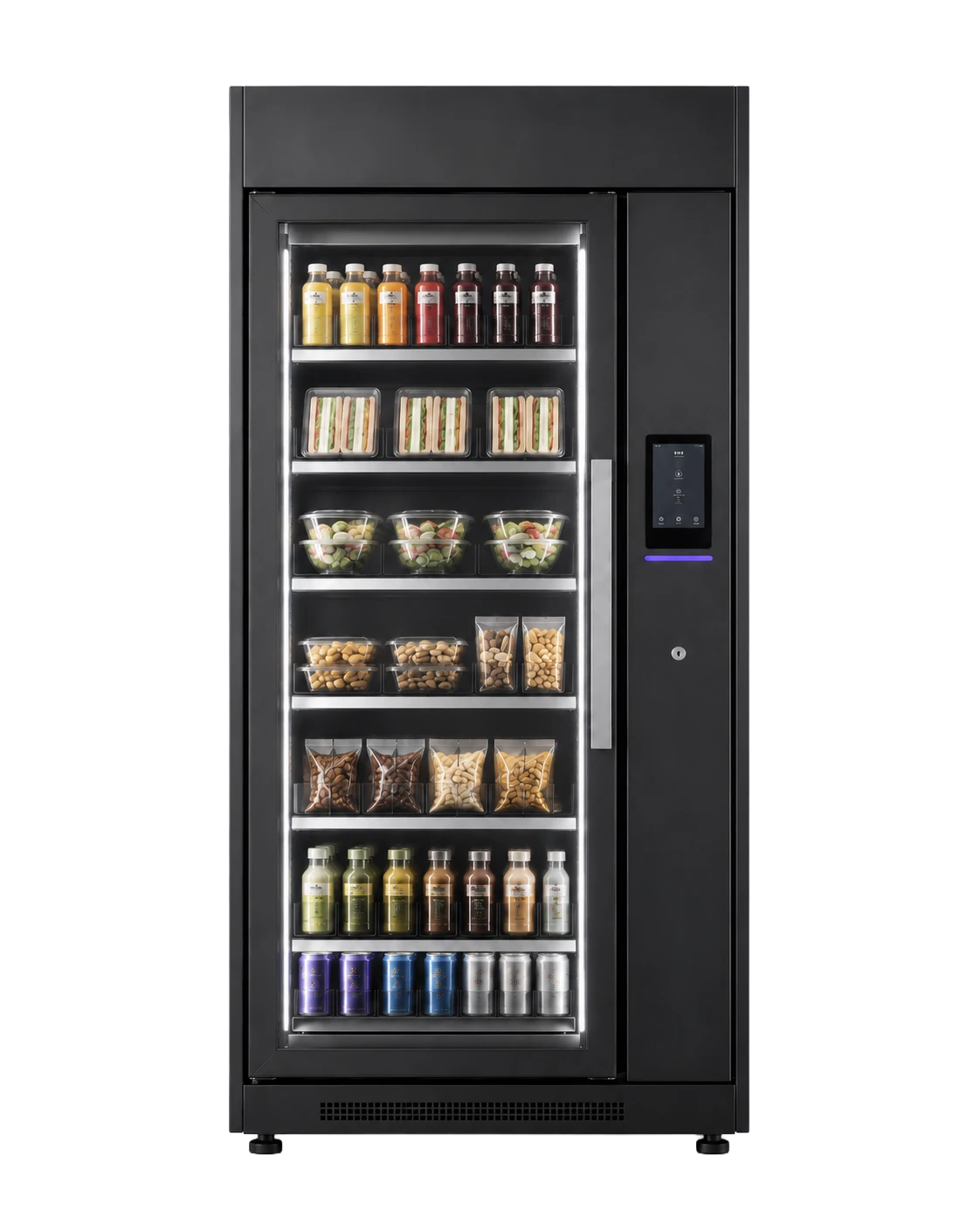 MatchBox M Smart-Vending-Automat mit einem Verkaufsbereich in Frontalansicht